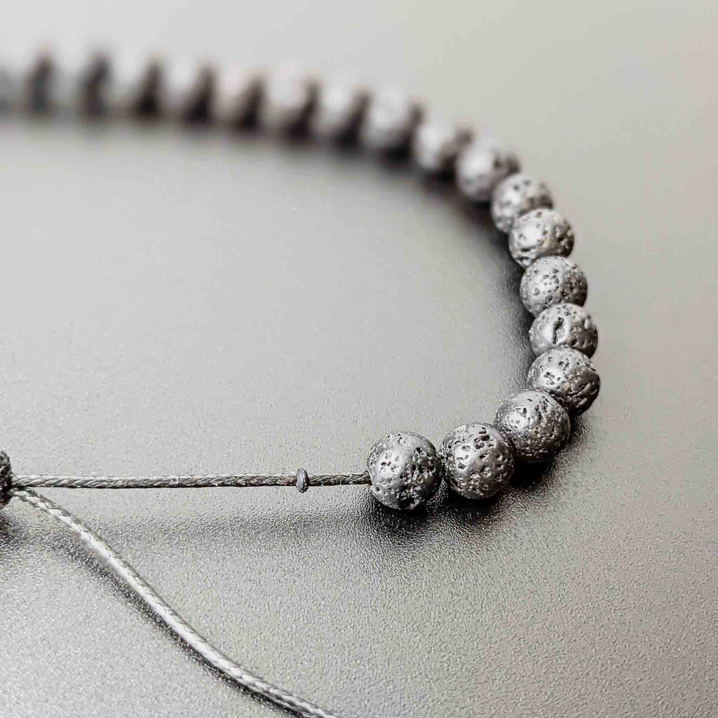 Lava Stone Tasbih Bracelet, islamic_prayer_beads - Grounded Revival