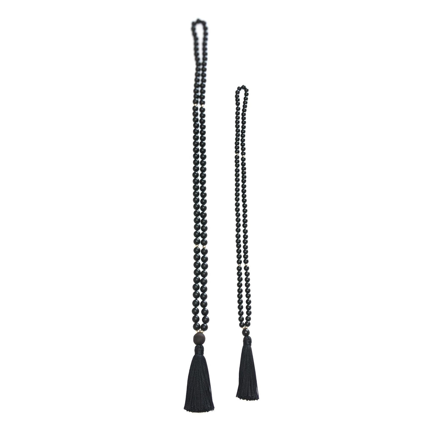 Black Onyx Tassel Tasbih, islamic_prayer_beads - Grounded Revival