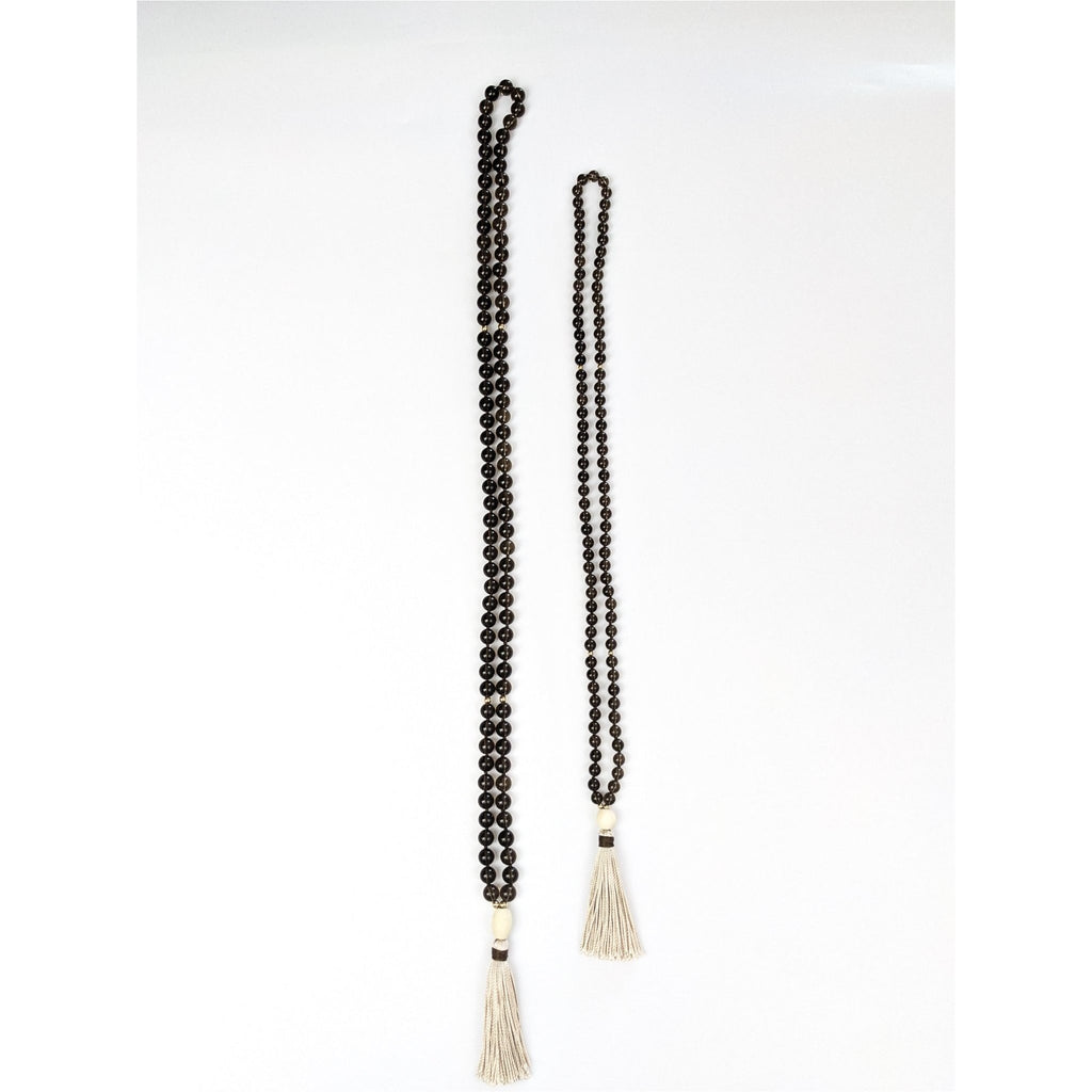 Smoky Quartz Tassel Tasbih, islamic_prayer_beads - Grounded Revival