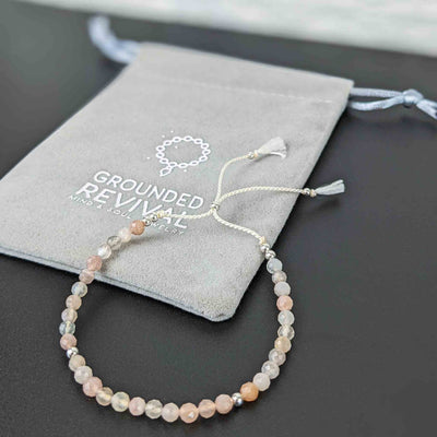 Sunstone Silk Tasbih Bracelet, islamic_prayer_beads - Grounded Revival