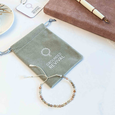 Sunstone Silk Tasbih Bracelet, islamic_prayer_beads - Grounded Revival
